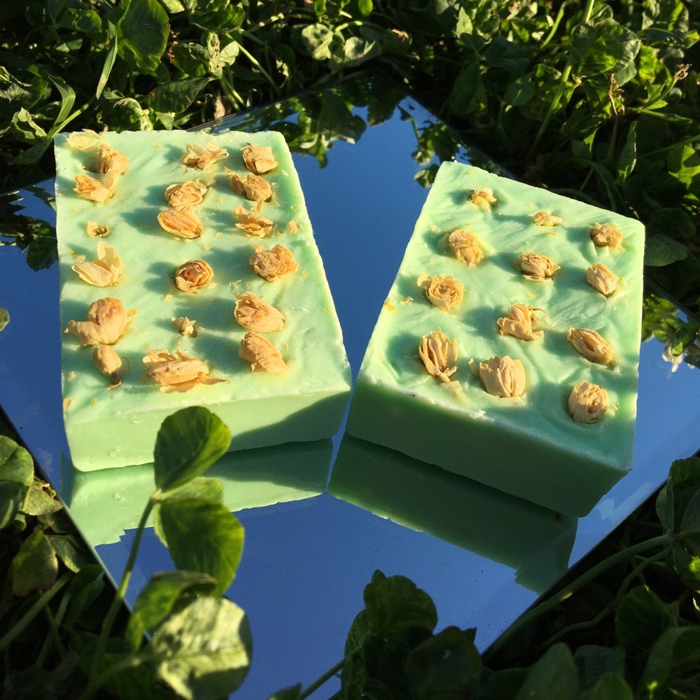 Vintage mint green soap